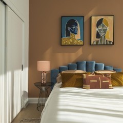 8149/1T MODERNI LN25 бронза/бежевый, керамика/текстиль Настольная лампа Е27 1*60W 220V AKIVI