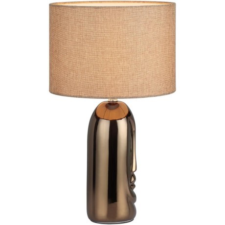 8149/1T MODERNI LN25 бронза/бежевый, керамика/текстиль Настольная лампа Е27 1*60W 220V AKIVI