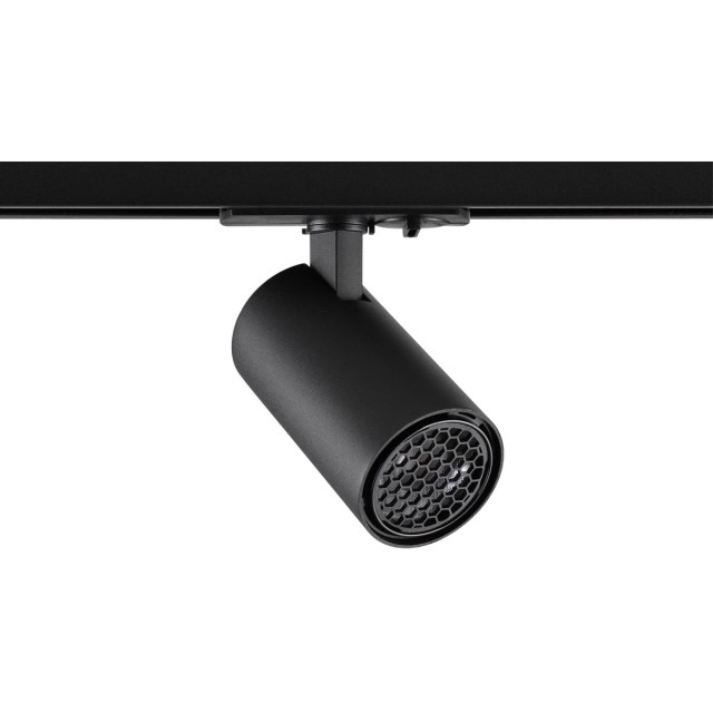 Novotech SELENE 359909 Трековый однофазный двухжильный LED-светильник в стиле минимализм, 15Вт, 722Лм, 3000К, угол 36°, CRI90, UGR19, 220В, IP20, черный алюминий, поворот 355°/90°, длина 120 мм, ширина 55 мм, высота 87 мм