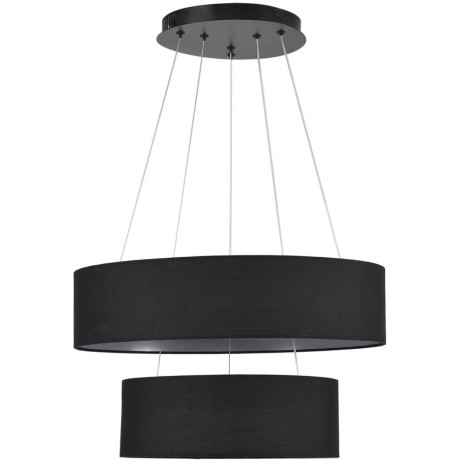 8373/55L Подвесной светодиодный светильник с 2 тканевыми плафонами кольцами 55Вт 2221Лм 3000;4000;6000К 220V Lumion SAVA