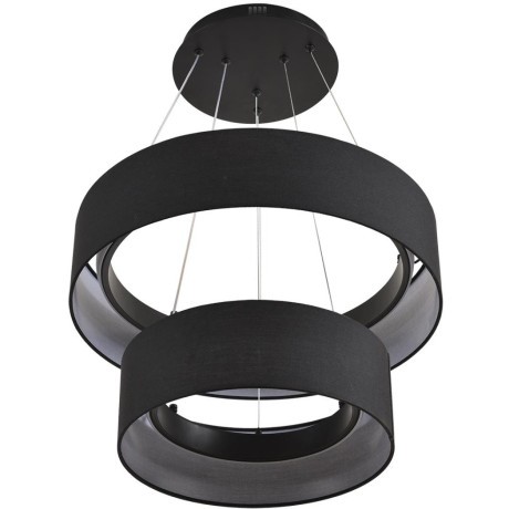 8373/55L Подвесной светодиодный светильник с 2 тканевыми плафонами кольцами 55Вт 2221Лм 3000;4000;6000К 220V Lumion SAVA