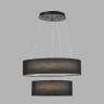 8373/55L Подвесной светодиодный светильник с 2 тканевыми плафонами кольцами 55Вт 2221Лм 3000;4000;6000К 220V Lumion SAVA