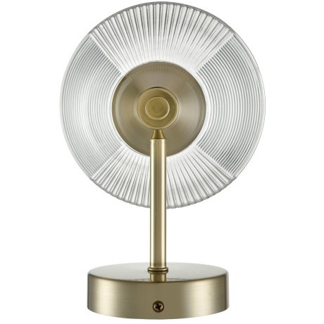 6596/1W MODERNI LN24 латунь титаниум/прозрачный, металл/стекло Бра E27 1*60W 220V CORNE