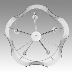 6594/5 MODERNI LN24 хром/тонированное стекло, металл/стекло Люстра подвесная E14 5*40W 220V DANDY