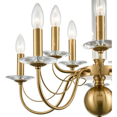 8033/10 CLASSI LN24 медь, металл/стекло Люстра подвесная Е14 10*40W 220V INCANTO