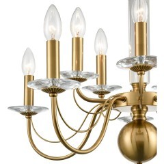 8033/10 CLASSI LN24 медь, металл/стекло Люстра подвесная Е14 10*40W 220V INCANTO