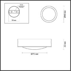 Настенно-потолочный светильник Odeon Light 4342/7CL REUS светодиодный LED 1*7W