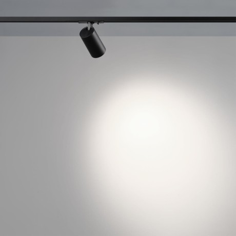 Novotech SELENE 359911 Трековый однофазный двухжильный LED-светильник минимализм, 15Вт, 842Лм, 4000К, угол 36°, CRI90, UGR19, 220В, IP20, черный алюминий, поворот 355°/90°, длина 120 мм, ширина 55 мм, высота 87 мм