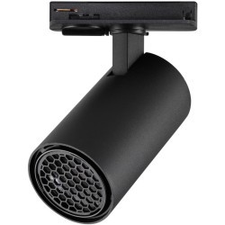 Novotech SELENE 359911 Трековый однофазный двухжильный LED-светильник минимализм, 15Вт, 842Лм, 4000К, угол 36°, CRI90, UGR19, 220В, IP20, черный алюминий, поворот 355°/90°, длина 120 мм, ширина 55 мм, высота 87 мм
