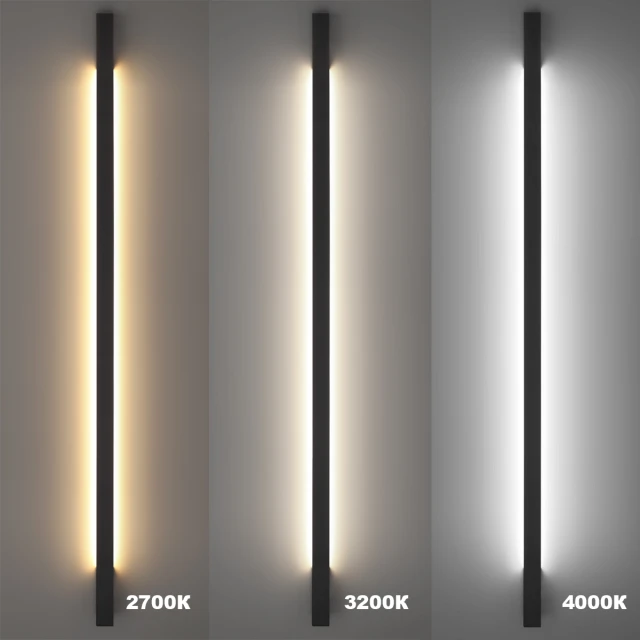 Черный уличный фасадный светильник NOVOTECH ASA 359981, встроенный LED 48Вт, CCT перекл. цветовой температуры на драйвере, 2700К/3200К/4000К, ≥80CRI, 100°, max 3900Лм, IP65, подключение 220В