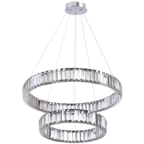 Люстра подвесная кольцевая хрустальная Odeon Light LED 60W 4000K 7140Лм VEKIA 4930/60L