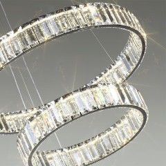 Люстра подвесная кольцевая хрустальная Odeon Light LED 60W 4000K 7140Лм VEKIA 4930/60L