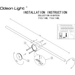 Настенный светильник IP20 LED 14W 1000Лм 3000K 120° 220V TEO 7103/14WL