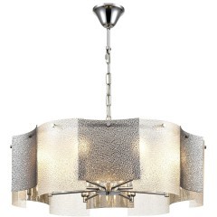 6594/8 MODERNI LN24 хром/тонированное стекло, металл/стекло Люстра подвесная E14 8*40W 220V DANDY