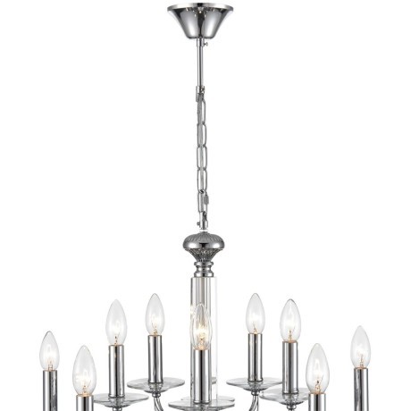 8034/10 CLASSI LN24 хром, металл/стекло Люстра подвесная Е14 10*40W 220V INCANTO