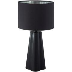 8124/1T COMFI LN25 черный, керамика/текстиль Настольная лампа E27 1*60W 220V HINAMI