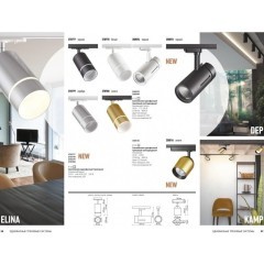 Трехжильный однофазный трековый светильник Novotech ELINA 370779