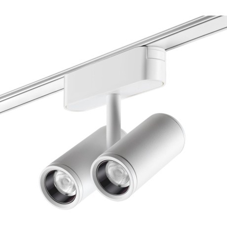 359109 Трековый магнитный светодиодный светильник Novotech SMAL 48V CRI90+ 4000К 1360Лм 24° 2*8W