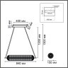 6578/36L LEDIO LN24 золото/прозрачный/металл/пластик Светильник подвесной LED 36W 220V CAPRICE