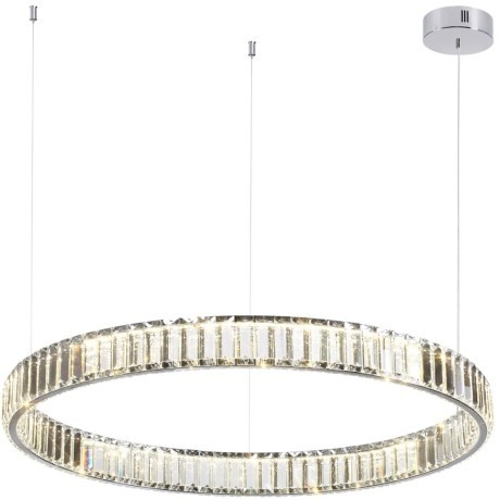 Люстра подвесная кольцевая хрустальная Odeon Light LED 45W 4000K 5350Лм VEKIA 4930/45L