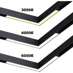 359944 Черный трековый угловой светильник с перекл. цв. температуры 3000;4000;6000К 20Вт 120° 1200Лм CRI90 Novotech VECTOR