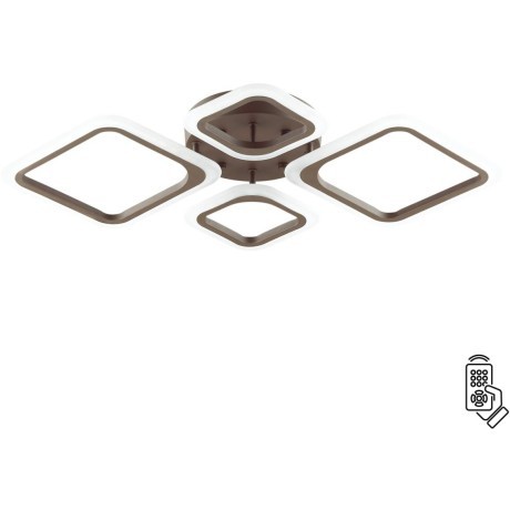 Люстра потолочная диммир. с ДУ LED 72W 3000-6000К 5616Лм 220V KAMI 4521/72CL