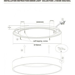 Люстра потолочная Odeon Light 4062/50CL SOLE светодиодная LED 50W