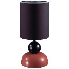 8127/1T COMFI LN25 коричневый/черный, керамика/текстиль Настольная лампа E27 1*60W 220V OVONA