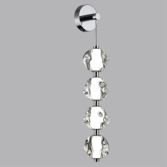 5084/17WL L-VISION ODL25 хром/прозрачный/металл/акрил Бра LED 17W 4000K 850Лм JEMSTONE