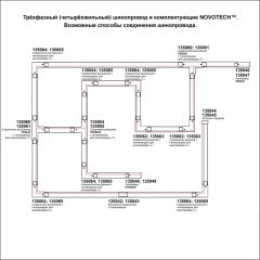 Соединитель "T" трехфазный правый Novotech 135058