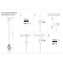 Подвес LED x 3W 4000K ORDI 5107/3L L-VISION