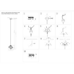Подвес LED x 3W 4000K ORDI 5107/3L L-VISION
