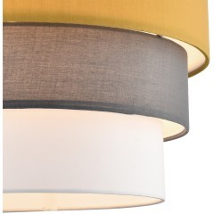 8038/3 MODERNI LN24 никель/желтый/серый/белый, металл/текстиль Подвесной светильник Е27 3*60W 220V ILAIDA
