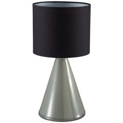 8132/1T MODERNI LN25 серый/черный, керамика/текстиль Настольная лампа Е14 1*40W 220V SEGI