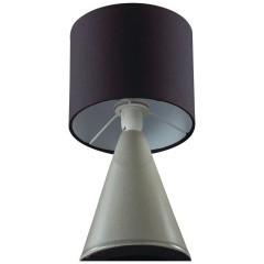 8132/1T MODERNI LN25 серый/черный, керамика/текстиль Настольная лампа Е14 1*40W 220V SEGI