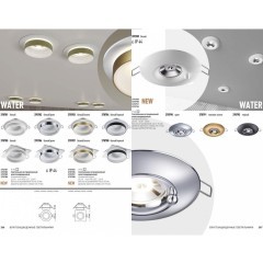 Встраиваемый светильник Novotech 370781 WATER IP44 под лампу 1xGU10 9W