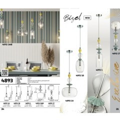 Подвесной светильник с 1 плафоном Odeon Light 4893/1A BIZET под лампу 1xE14 1*40W