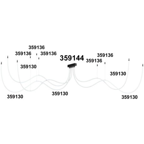 База для накладного монтажа светильников 359128-359133 RAMO 359144