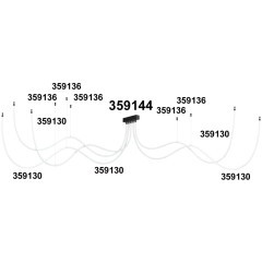 База для накладного монтажа светильников 359128-359133 RAMO 359144