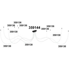 База для накладного монтажа светильников 359128-359133 RAMO 359144