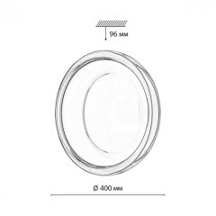 Светильник LED 48Вт 3000/4000/6000К D400 IP43 Sonex CCT PORTMAN 7777/DLN