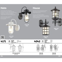 Уличный настенный светильник Odeon Light 4042/1W HOUSE IP44 под лампу 1xE27 60W