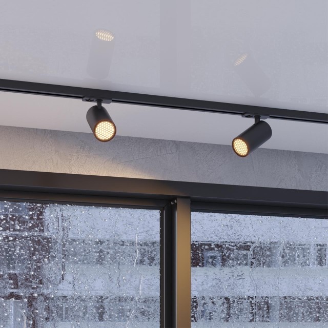 Novotech SELENE 359921 Трековый однофазный трехжильный LED-светильник минимализм, 20Вт, 1264Лм, 3000К, угол 36°, CRI90, UGR19, 220В, IP20, черный алюминий, поворот 355°/90°, длина 137,5 мм, ширина 65 мм, высота 99 мм