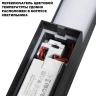 NOVOTECH ASA 359982 Черный уличный фасадный светильник, LED 24Вт, CCT перекл. цветовой температуры внутри основания 2700/3200/4000К, CRI≥80, угол рассеивания 100°, поток до 1700Лм, защита IP65, подключение 220В
