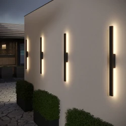 NOVOTECH ASA 359982 Черный уличный фасадный светильник, LED 24Вт, CCT перекл. цветовой температуры внутри основания 2700/3200/4000К, CRI≥80, угол рассеивания 100°, поток до 1700Лм, защита IP65, подключение 220В