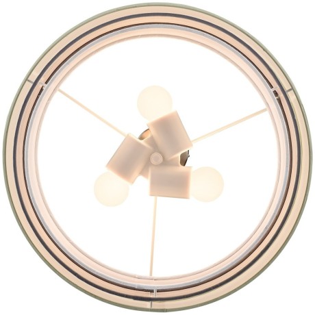 8039/3 MODERNI LN24 никель/мятный/серый/белый, металл/текстиль Подвесной светильник Е27 3*60W 220V ILAIDA