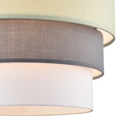 8039/3 MODERNI LN24 никель/мятный/серый/белый, металл/текстиль Подвесной светильник Е27 3*60W 220V ILAIDA