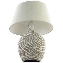 8134/1T MODERNI LN25 бежевый, керамика/текстиль Настольная лампа E27 1*60W 220V RAMORA