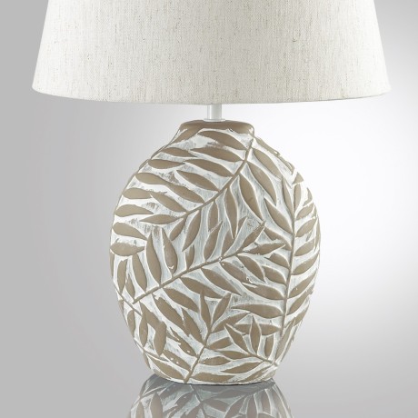 8134/1T MODERNI LN25 бежевый, керамика/текстиль Настольная лампа E27 1*60W 220V RAMORA