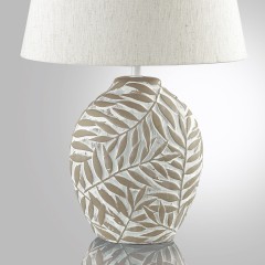 8134/1T MODERNI LN25 бежевый, керамика/текстиль Настольная лампа E27 1*60W 220V RAMORA